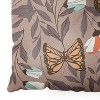 BlueLela Monarch garden Square Floor Pillow - Deny Desings - 3 of 4