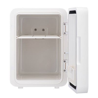 Frigidaire Gallery 9 Can Beauty Lighted Mirror Fridge Portable White