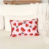 The Lakeside Collection Strawberry Garden Accent Pillows - 3 of 4