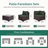UPHA 9-Piece Rattan Patio Sofa Conversation Set with Cushions - 3 of 4