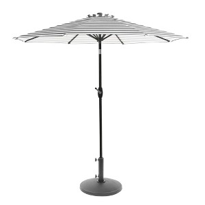 WestinTrends 9 Ft Outdoor Patio Market Table Umbrella with Round Resin Base - 1 of 2