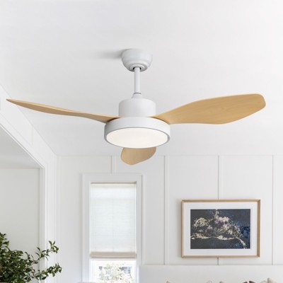 47 Inch Ceiling Fans with Lights and Remote 6-Speeds Noiseless Reversible DC Motor, 3CCT, ABS Blades Ceiling Fan for Outdoor Indoor Farmhouse Patio