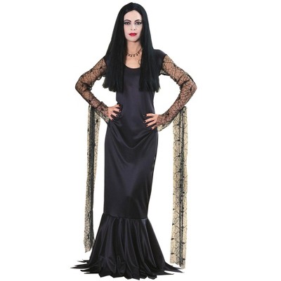 Gothic Girl Wednesday Addams Family Halloween Costume Womens Plus/Standard  Size