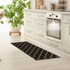 Evideco French Home Goods Wool Effect Arabesque Kitchen Runner Rug 48” L x 20” W - 2 of 4