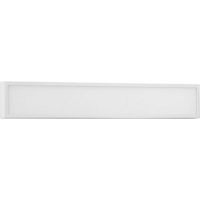 Progress Lighting Everlume 1-Light LED Modern Bath Vanity Light, Brushed Nickel, Frosted Glass Shade