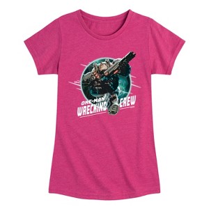 Girls' - Disney - One-Man Wrecking Crew Fitted Short Sleeve Graphic T-Shirt - 1 of 4