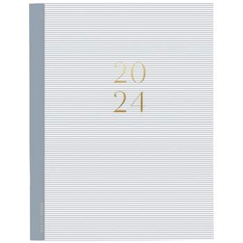 Sugar Paper Essentials 2024 Planner 11"x8.5" Monthly Blue Pin Stripe
