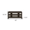 HomeRoots 42" Brown Wood Open Shelving TV Stand - 3 of 4