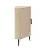 GDFStudio Albedo Farmhouse Freestanding Rattan Corner Cabinet with Adjustable Shelves - 2 of 4