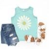 The Juniper Shop White Daisy Youth Tank Top - XL - Seafoam - 2 of 4