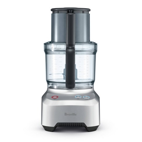 12-Cup Stainless Steel Food Processor with 3 Variable Speeds