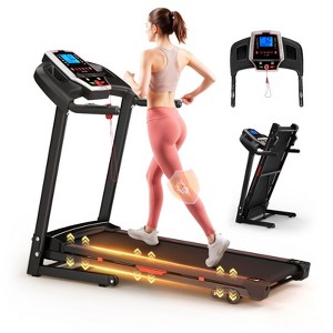 PAGED Treadmill with Incline, Portable Walking Pad Treadmill with LED Display and 12 Preset Programs, Exercise Equipment for Home, Max 330 LBS - 1 of 4