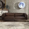 Acme Furniture Porchester Grain Leather Sofa Distress Chocolate - 2 of 4