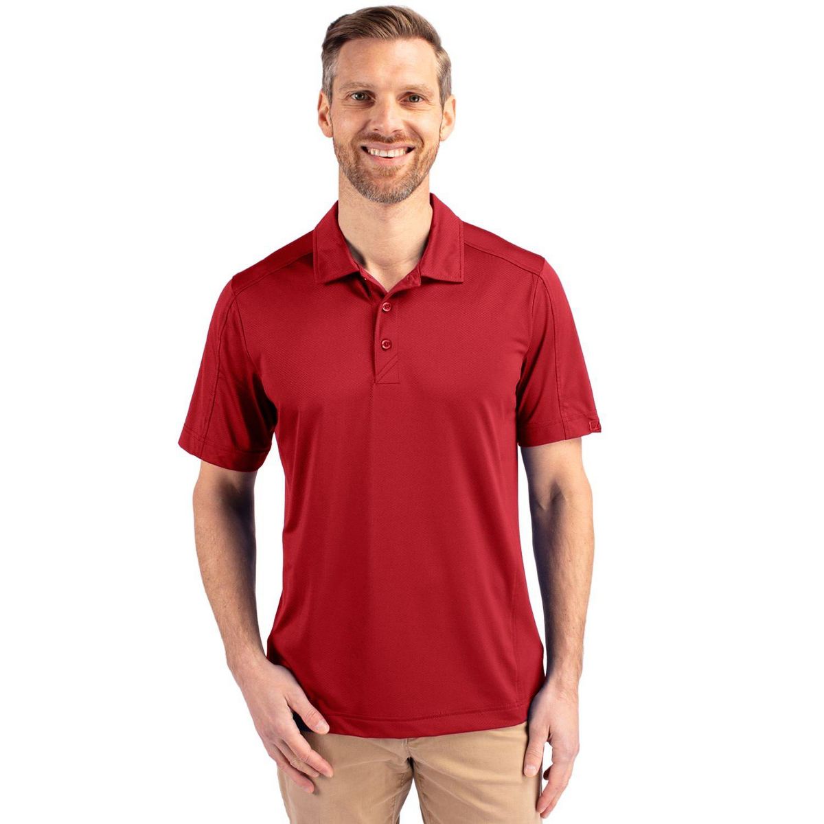 Cutter & Buck Prospect Textured Stretch Mens Short Sleeve Polo Shirt - thumbnail 7