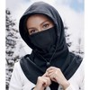 Anna-Kaci Unisex Lightweight Hooded Neck Gaiter with Adjustable Drawstring and Breathable Mesh Face Panel - 2 of 4
