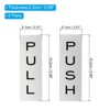 Unique Bargains Acrylic Self-Adhesive Decor Home Business Push Pull Door Sign 3 Pairs - 2 of 4