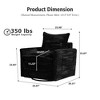 XIZZI Luxury Modular Sectional Sofa Couch, Oversized Cloud Couch for Living Room, Deep Seat Upholstered Sleeper Sofa Set w/ Optional Swivel Chairs - 4 of 4
