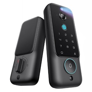 Itopfox Smart Lock with 2K 180° Security Camera & Video Doorbell, AI Local Storage, Palm Vein/Fingerprint Keyless Entry Door Lock, Built-in Wi-Fi - 1 of 4