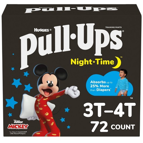 Pull-Ups Girls' Night-Time Training Pants - 3T-4T - 72ct