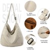 Generic Canvas Tote Bag Casual Hobo Crossbody Shoulder Bag for Women and Men Large Purse Messenger Bag - 4 of 4
