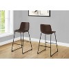 Monarch Specialties Office Chair Bar Height Standing Computer Desk Work Pu Leather Look Metal White Contemporary Modern - 3 of 4