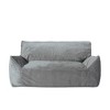 SKRAN 2 Seater Oversized Bean Bag Chair with Armrests for small space Living Room, Bedroom,   Gray - 2 of 4