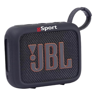 JBL Go 4 Ultra Portable Bluetooth Speaker Bundle with gSport Silicone Sleeve (Black)