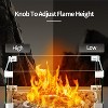 ZAFRO 20 Inch Fire Pit Square Gas Fire Table with Lava Rocks & Protective Cover for Parties/Backyard/Garden - 4 of 4