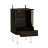 Famapy Retro-Modern Aesthetic Turntable Cabinet: Glass Doors, LED Lighting & Vinyl - Centric Design - 4 of 4