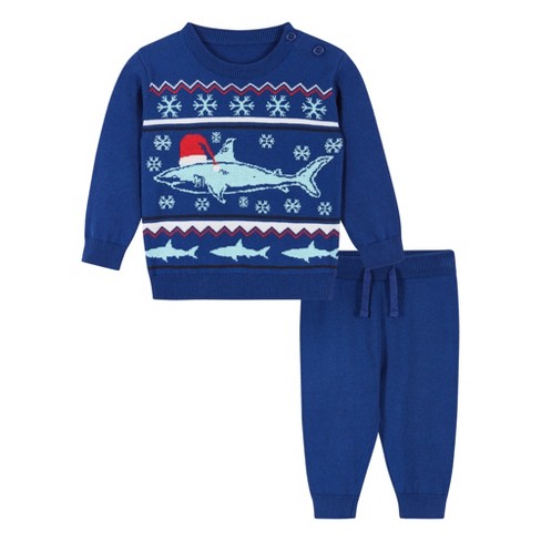 Shark holiday outlet sweater