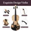 ORRD 4/4 Full Size Violin Set with Case, Professional Violin for Beginners & Musicians with All Accessories, Rich Sound - 2 of 4