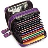 Luupatchy Small Genuine Leather Wallet for Women, RFID Blocking Credit Card Holder Wallet, Black - 4 of 4