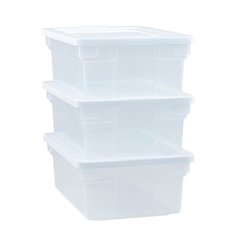 Rubbermaid 12 Quart Stackable Molded Plastic Easy Access Stackable