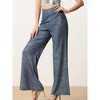 Allegra K Women's Sparkly Glitter Wide Leg Palazzo Party High Waist Pants - 2 of 4