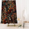 Deny Designs Burcu Korkmazyurek Exotic Garden Night Shower Curtain Blue : Microfiber, Machine Washable, Non-Slip Backing - 2 of 3