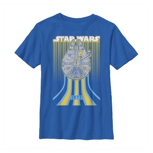 Boy's Star Wars Retro Falcon Speed T-Shirt - 1 of 4