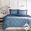 Racxily 3M Scotchgard Diamond Quilting Comforter Set, Reversible Down Alternative Design - 4 of 4
