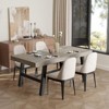 71 In Dining Table for 6-10,Modern Farmhouse Rectangular Kitchen Table,with Adjustable Feet & Sturdy Metal Framefor,Dining Room,Living Room,No Chair - 2 of 4