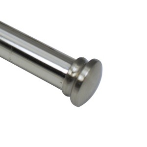 Versailles Imperial Corona Double Steel Heavy Duty Curtain Rod Set for Windows Brushed Nickel - 1 of 1