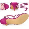 Perphy Women's Strappy Open-Toe Contrasting Color Kitten Heels Sandals - 3 of 4