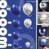 PartyWoo Balloons Blue Silver Navy 18 12 10 5 Inch 142 pcs - 2 of 4