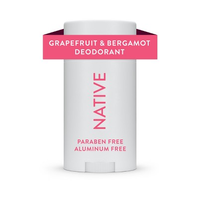 Native Deodorant for Women & Men - Grapefruit & Bergamot - Aluminum Free - 2.65oz