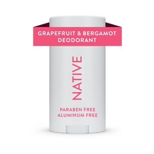 Native Deodorant for Women & Men - Grapefruit & Bergamot - Aluminum Free - 2.65oz - 1 of 4