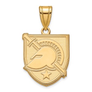 Black Bow Jewelry 10k Yellow Gold U.S. Military Academy Black Knights NCAA Large Pendant - 1 of 3