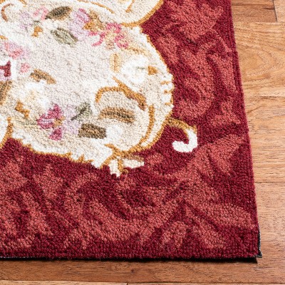 Ivory Hand-Knotted Wool 6' x 9' Rectangular Rug