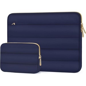 Hachikiko 13-14 Inch Laptop Sleeve, Puffy Protective Case for MacBook Air 13 13.6 (M3/M2/M1) | MacBook Pro 13 14 (M4/M3/M2) | HP Dell Surface - 1 of 4