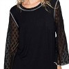 Women's Lace Arm Long Sleeves Top - POL - 2 of 3