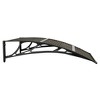 vidaXL Door Canopy Black 39.4 in.x31.5 in. Polycarbonate - 4 of 4