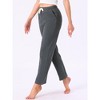 INSPIRE CHIC Cotton Modern Soft Comfy Pajama Bottoms Loungewear Pants with Drawstring - 2 of 4