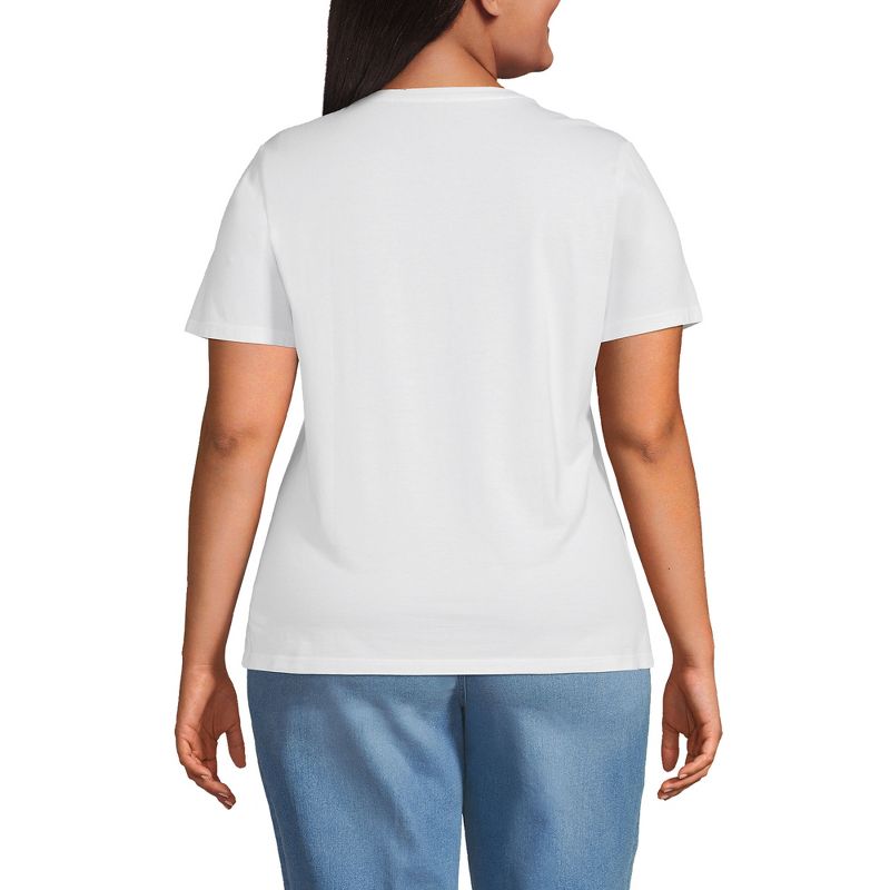 Lands' End Women's Relaxed Supima Cotton T-Shirt, 2 of 5